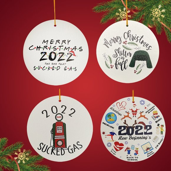 2022 Christmas Tree Ornament NEW BEGINNING Hanging Decoration Gifts For All - Picture 2 of 2